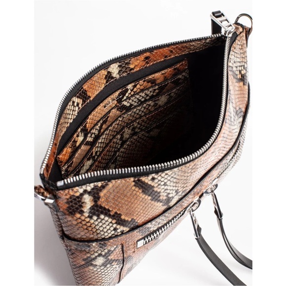 ZADIG & VOLTAIRE Panglo Zip Wild Crossbody Oversized Clutch NWT - Picture 3 of 5